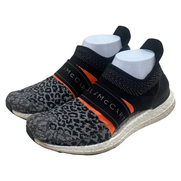 Adidas by Stella McCartney Ultra Boost Laceless Leopard Print Trainers Size 8.5 - Picture 2 of 10
